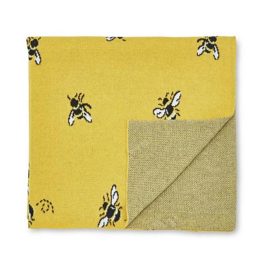 Honey Bee Cotton Throw by Cath Kidston in Yellow